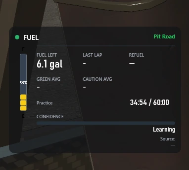 FRE telemetry and driver input overlays inside an iRacing cockpit